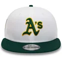 weiss-grune-snapback-kappe-rickey-henderson-9fifty-crown-patches-der-oakland-athletics-mlb-von-new-era