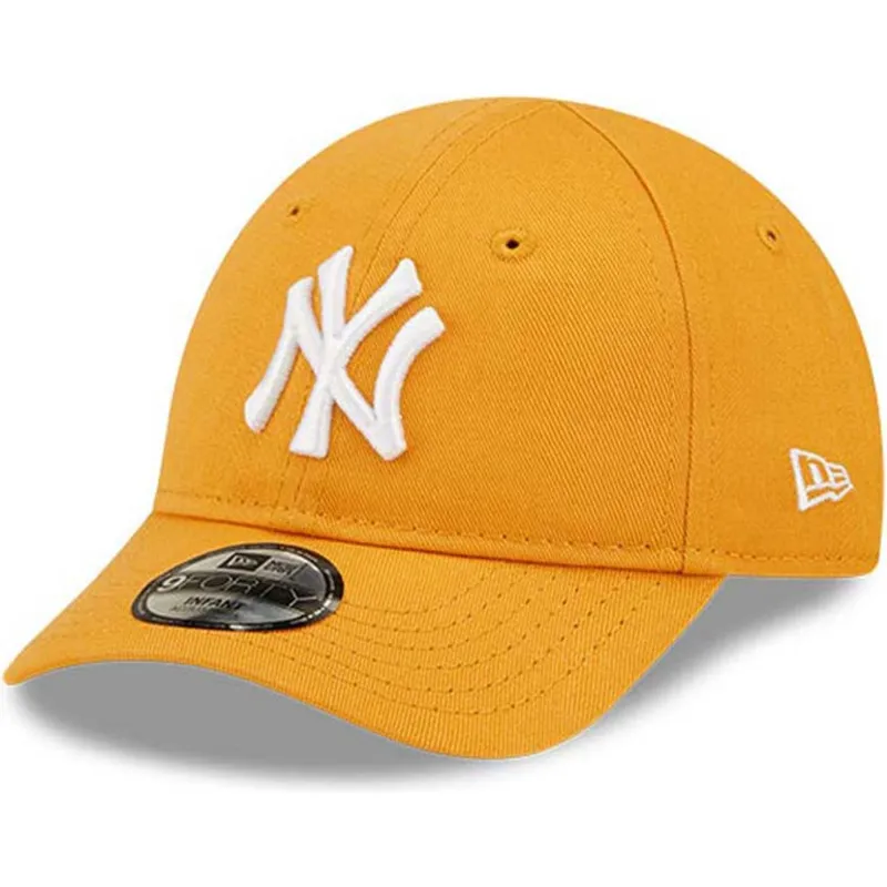 cepice-zaoblena-oranzova-nastavitelny-pro-deti-9forty-league-essential-new-york-yankees-mlb-new-era