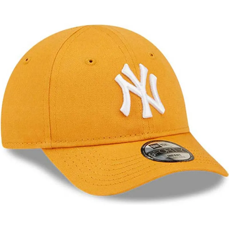 cepice-zaoblena-oranzova-nastavitelny-pro-deti-9forty-league-essential-new-york-yankees-mlb-new-era