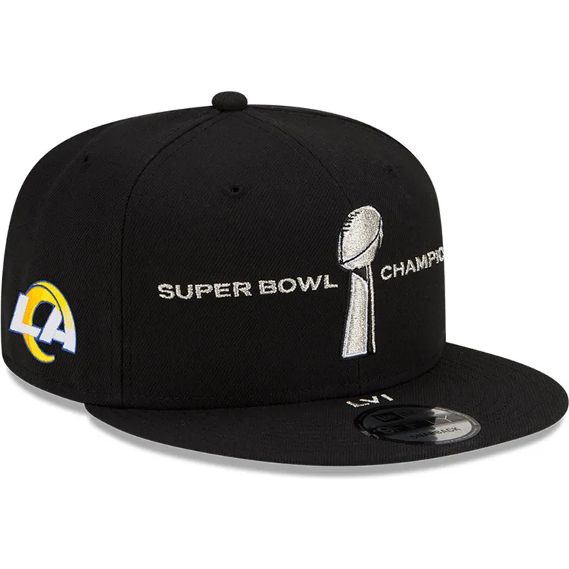 cepice-rovna-cerna-snapback-9fifty-parade-super-bowl-champions-lvi-2022-los-angeles-rams-nfl-new-era
