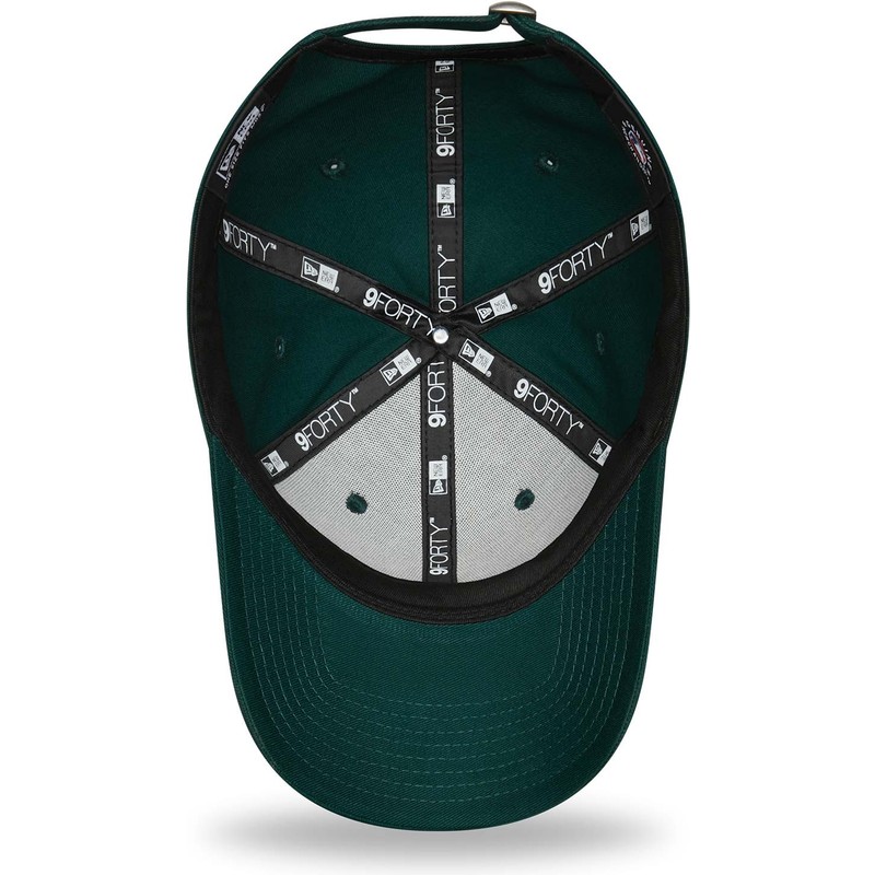 new-era-curved-brim-9forty-league-essential-new-york-yankees-mlb-dark-green-adjustable-cap