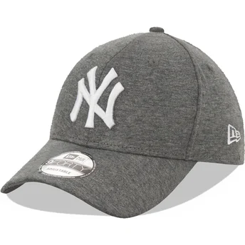 Ρυθμιζόμενο καπέλο με καμπύλη γείσο 9FORTY Jersey New York Yankees MLB από τη New Era σε γκρι χρώμα.