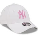 cepice-zaoblena-bila-nastavitelny-pro-deti-rosa-9forty-league-essential-new-york-yankees-mlb-new-era