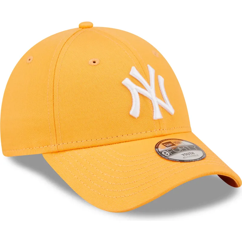 cepice-zaoblena-oranzova-nastavitelny-pro-deti-9forty-league-essential-new-york-yankees-mlb-new-era