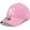 cepice-zaoblena-ruzova-nastavitelny-pro-deti-9forty-league-essential-new-york-yankees-mlb-new-era
