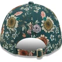verstellbare-grune-damenkappe-mit-gebogenem-schirm-9forty-all-over-print-floral-der-new-york-yankees-mlb-von-new-era