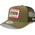 grune-trucker-kappe-buffalo-new-york-a-frame-state-patch-von-new-era