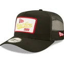 schwarze-trucker-kappe-1920-a-frame-state-patch-von-new-era