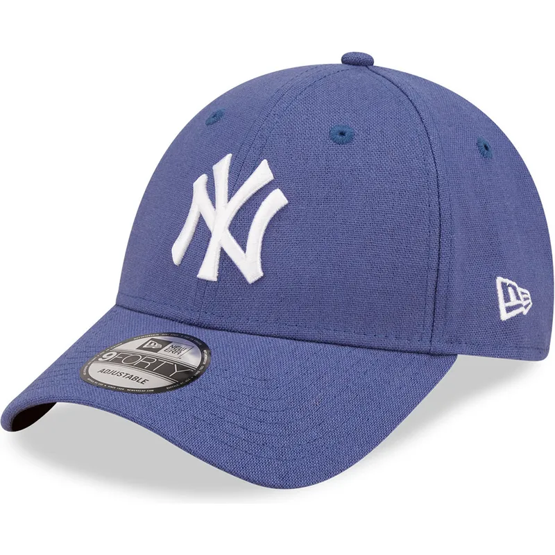 cepice-zaoblena-modra-nastavitelny-9forty-linen-new-york-yankees-mlb-new-era cepice-zaoblena-modra-nastavitelny-9forty-linen-new-york-yankees-mlb-new-era