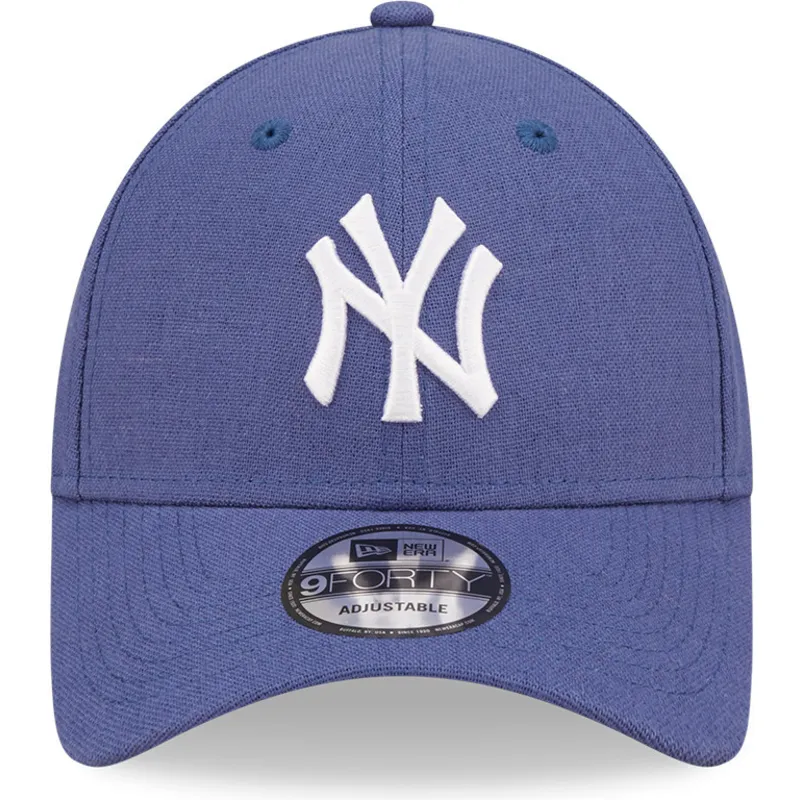 cepice-zaoblena-modra-nastavitelny-9forty-linen-new-york-yankees-mlb-new-era cepice-zaoblena-modra-nastavitelny-9forty-linen-new-york-yankees-mlb-new-era