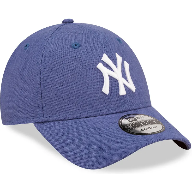cepice-zaoblena-modra-nastavitelny-9forty-linen-new-york-yankees-mlb-new-era cepice-zaoblena-modra-nastavitelny-9forty-linen-new-york-yankees-mlb-new-era