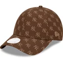 cepice-zaoblena-hneda-nastavitelny-9forty-monogram-new-york-yankees-mlb-new-era