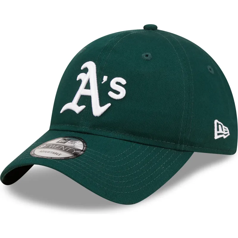 cepice-zaoblena-zelena-nastavitelny-9twenty-league-essential-oakland-athletics-mlb-new-era