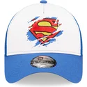 cap-zaoblena-blue-snapback-pro-deti-a-frame-superman-dc-comics-new-era