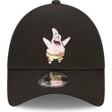 new-era-curved-brim-patrick-star-9forty-spongebob-squarepants-black-adjustable-cap