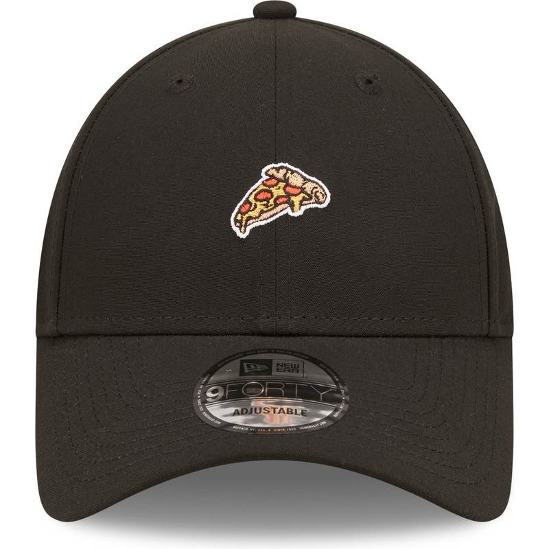 new-era-curved-brim-pizza-have-a-slice-9forty-food-icon-black-adjustable-cap