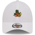cepice-zaoblena-bila-nastavitelny-juice-tropical-fruits-9forty-food-icon-new-era