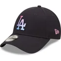 verstellbare-9forty-gradient-infill-kappe-in-marineblau-der-los-angeles-dodgers-mlb-von-new-era