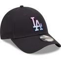 verstellbare-9forty-gradient-infill-kappe-in-marineblau-der-los-angeles-dodgers-mlb-von-new-era