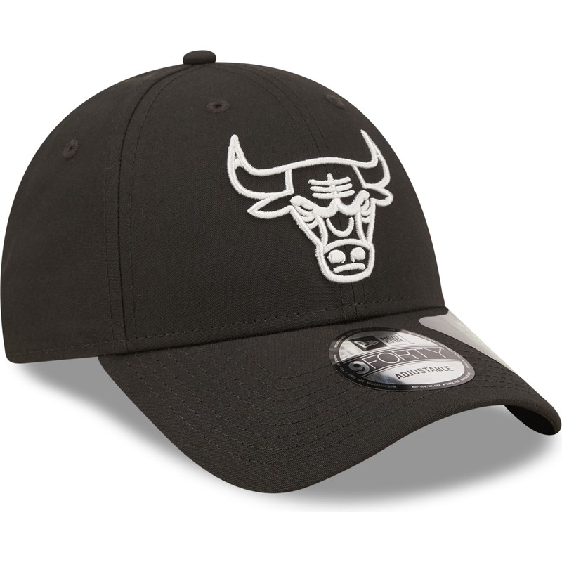 new-era-curved-brim-9forty-repreve-monochrom-chicago-bulls-nba-black-adjustable-cap