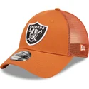 cepice-zaoblena-oranzova-nastavitelny-a-frame-home-field-las-vegas-raiders-nfl-new-era