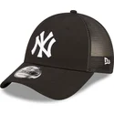 schwarze-verstellbare-trucker-kappe-a-frame-home-field-der-new-york-yankees-mlb-von-new-era