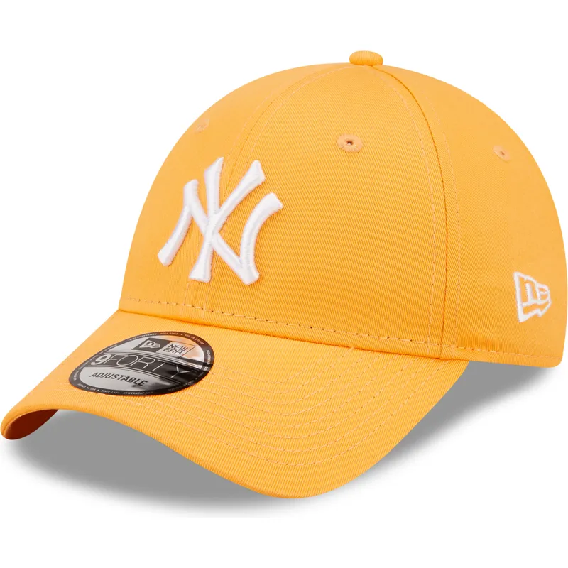 cepice-zaoblena-oranzova-nastavitelny-9forty-league-essential-new-york-yankees-mlb-new-era