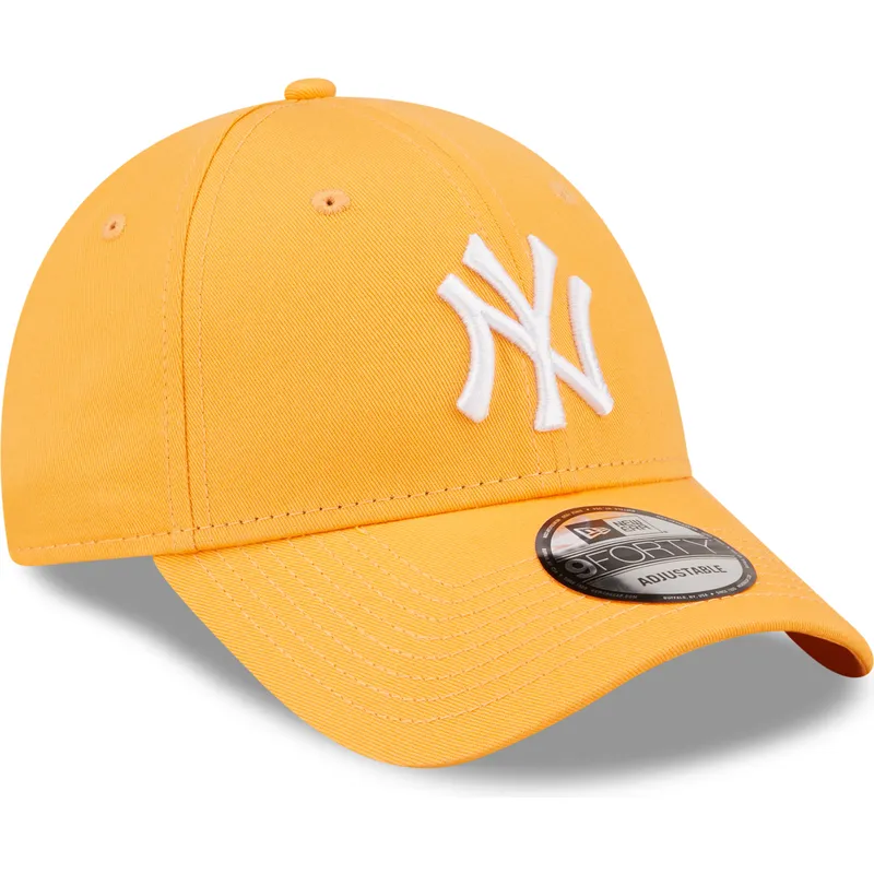 cepice-zaoblena-oranzova-nastavitelny-9forty-league-essential-new-york-yankees-mlb-new-era