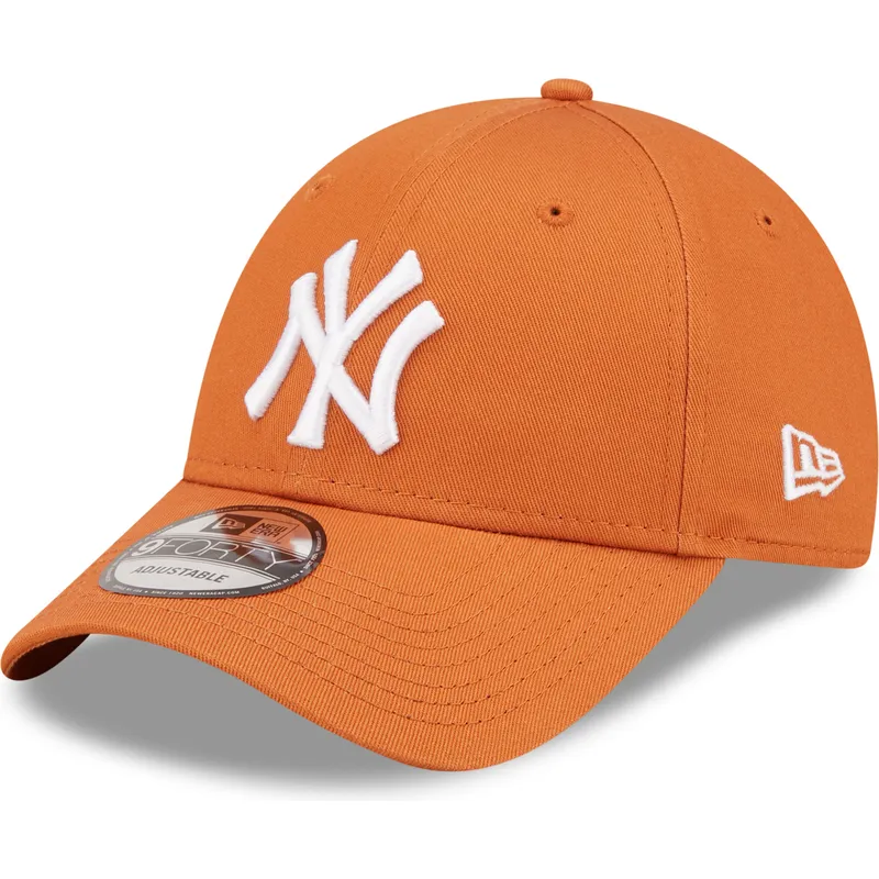 cepice-zaoblena-oranzova-nastavitelny-9forty-league-essential-new-york-yankees-mlb-new-era