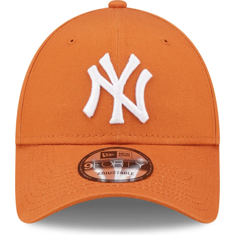 cepice-zaoblena-oranzova-nastavitelny-9forty-league-essential-new-york-yankees-mlb-new-era