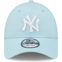 verstellbare-hellblaue-9forty-league-essential-kappe-der-new-york-yankees-mlb-von-new-era
