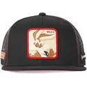 capslab-looney-tunes-coyote-casf-wi3-schwarze-flache-trucker-kappe