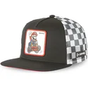 schwarze-und-weisse-trucker-cap-mario-kart-casf-ju1-super-mario-bros-von-capslab