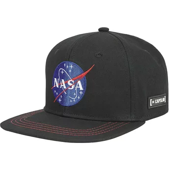Capslab Flat Brim US2 NASA Black Snapback Cap