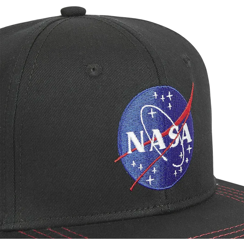 schwarze-flache-snapback-kappe-us2-nasa-von-capslab