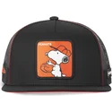 schwarze-flache-trucker-kappe-snoopy-casf-ba1-peanuts-von-capslab