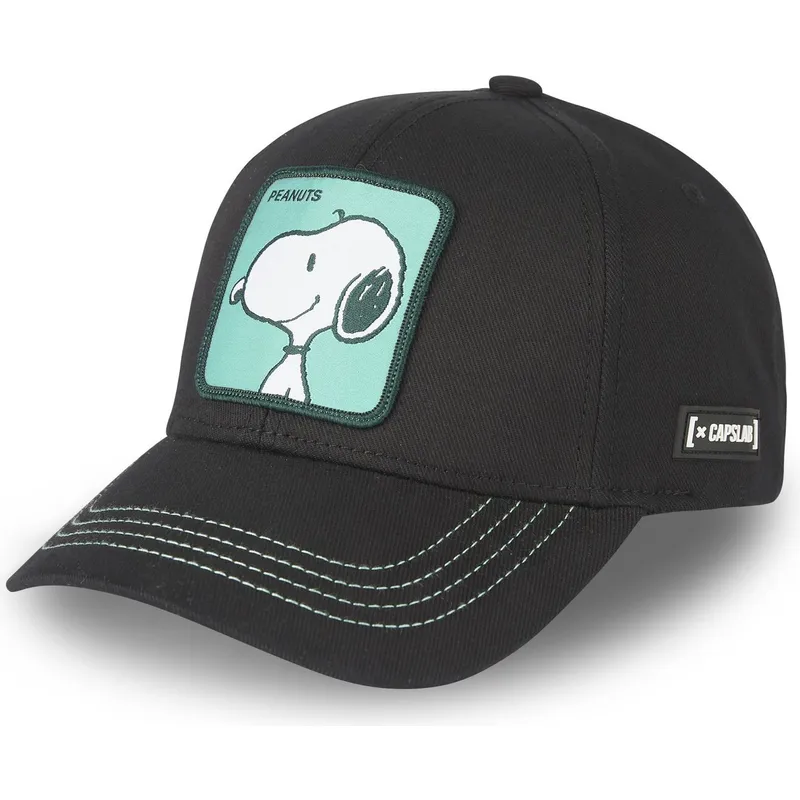 cap-zaoblena-black-snapback-snoopy-peanuts-capslab