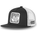 capslab-flat-brim-tom-casf-t10-looney-tunes-black-and-white-trucker-hat