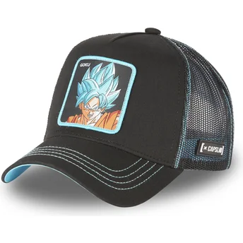 Čepice zaoblená černá snapback Super Saiyan Blue CAS GOK1 Son Goku Dragon Ball Capslab