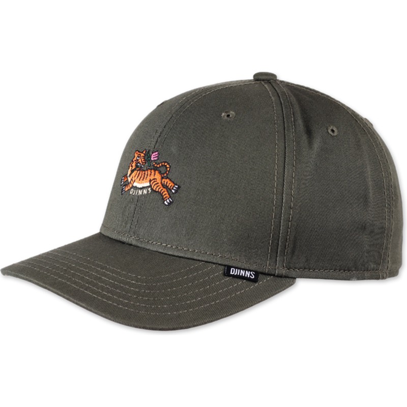 djinns-curved-brim-asian-tiger-20-truefit-green-adjustable-cap