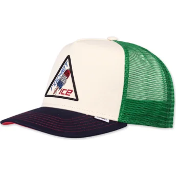 Čepice zaoblená bílá snapback Rocket Ice HFT Food Djinns