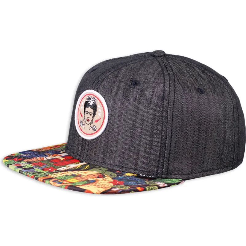 cepice-rovna-cerna-snapback-frida-kahlo-linen-rev-djinns cepice-rovna-cerna-snapback-frida-kahlo-linen-rev-djinns