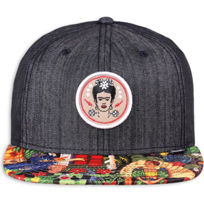 cepice-rovna-cerna-snapback-frida-kahlo-linen-rev-djinns cepice-rovna-cerna-snapback-frida-kahlo-linen-rev-djinns