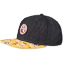 snapback-kappe-schwarz-gelb-lucky-cat-linen-rev-von-djinns