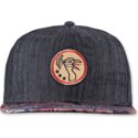 djinns-flat-brim-peacock-linen-rev-black-snapback-cap
