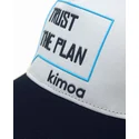 verstellbare-weiss-marineblaue-kappe-trust-the-plan-von-kimoa