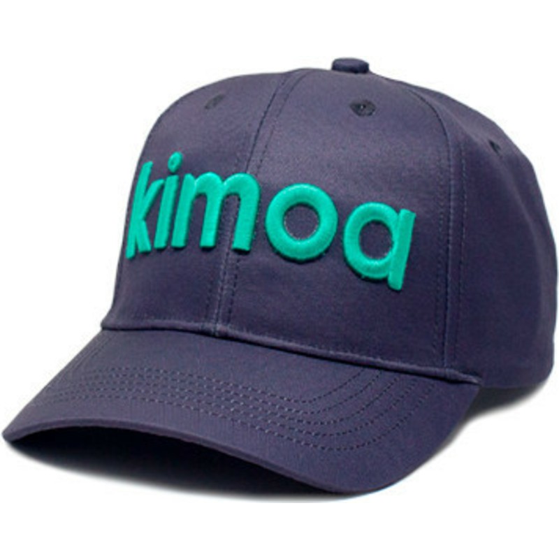 kimoa-curved-brim-logo-navy-blue-adjustable-cap
