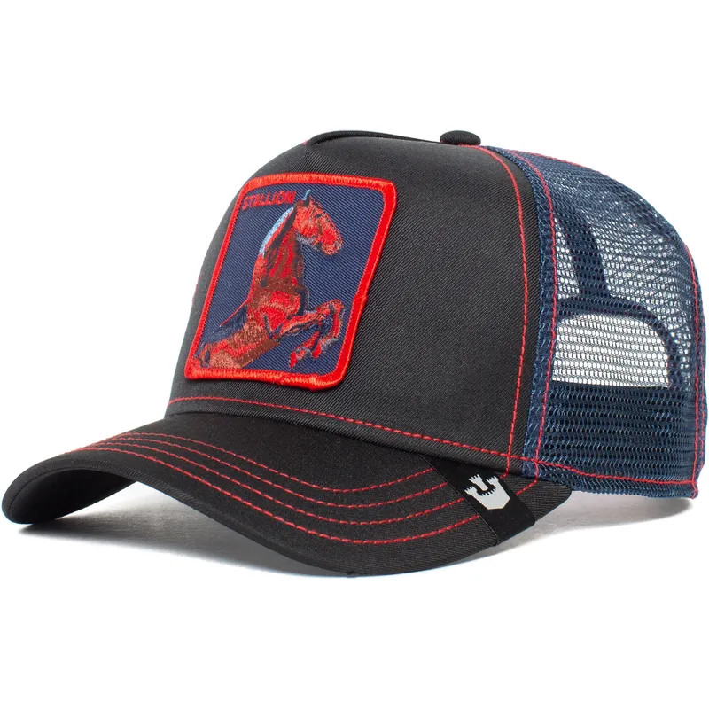 cepice-zaoblena-cerna-snapback-stallion-trip-the-farm-goorin-bros