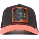 trucker-cap-schwarz-und-rot-panther-black-panther-dark-shines-the-farm-von-goorin-bros