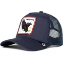 cepice-zaoblena-zadne-zvire-namornicka-modra-snapback-aguila-freedom-truckin-the-farm-the-farm-de-goorin-bros